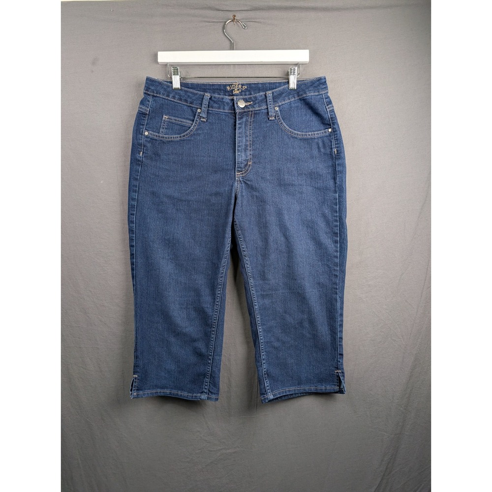 Riders by Lee Womens Blue Denim Capri Jeans 12‎ Medium